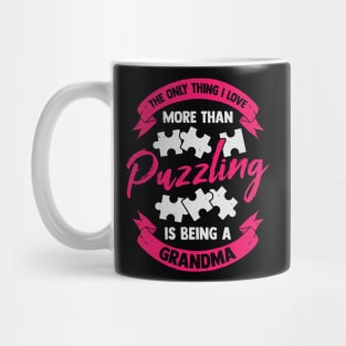 Jigsaw Puzzle Puzzling Grandma Gift Mug